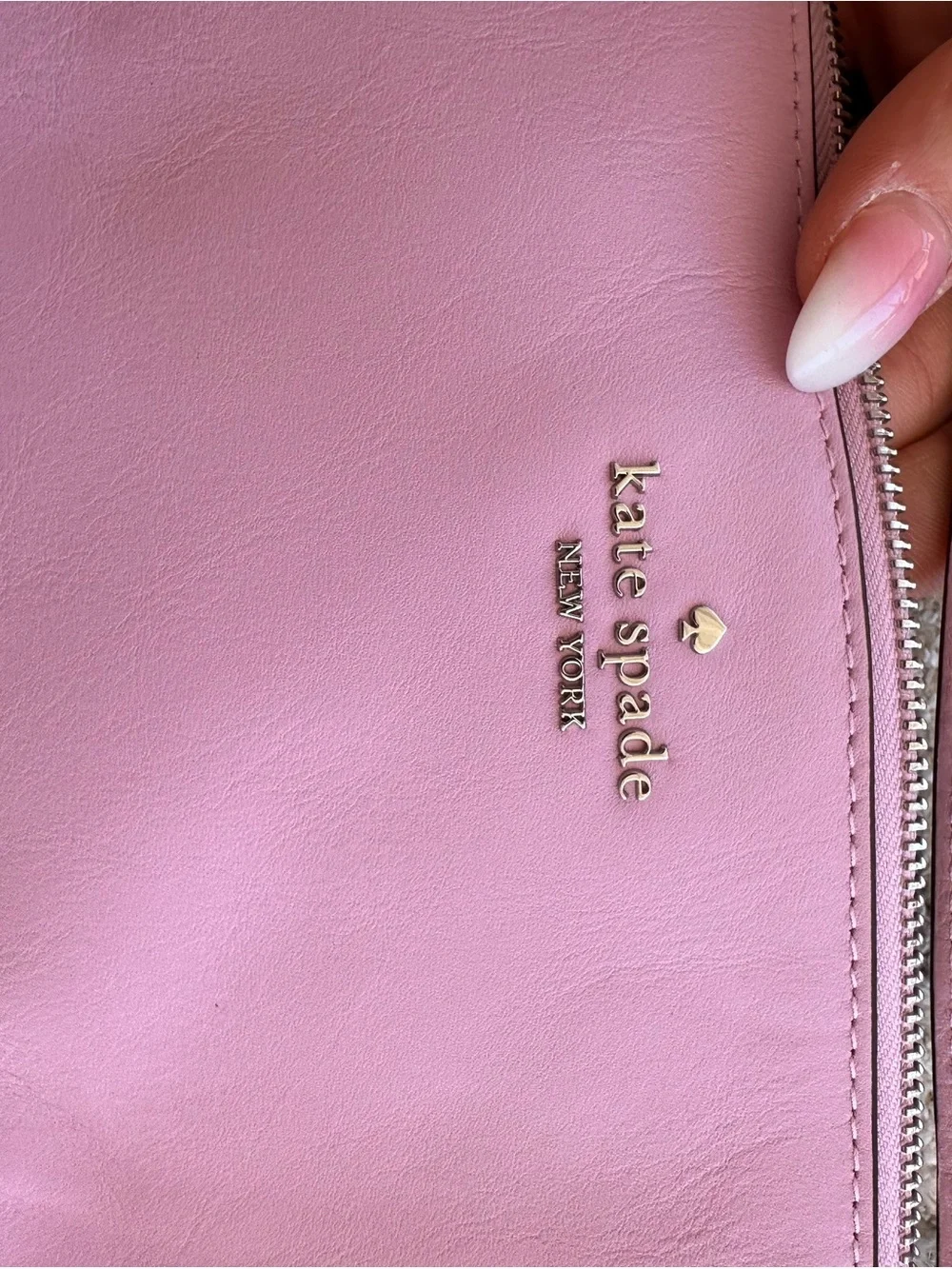 kate spade Light Pink Leather Crossbody Shoulder Bag